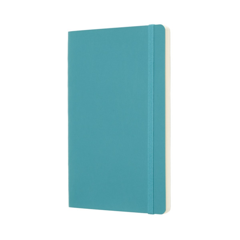 Notes MOLESKINE L (13x21 cm) gładki, miękka oprawa, reef blue, 192 strony, niebieski - zdjęcie (8