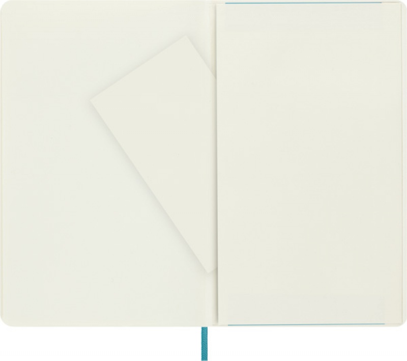 Notes MOLESKINE L (13x21 cm) gładki, miękka oprawa, reef blue, 192 strony, niebieski - zdjęcie (5