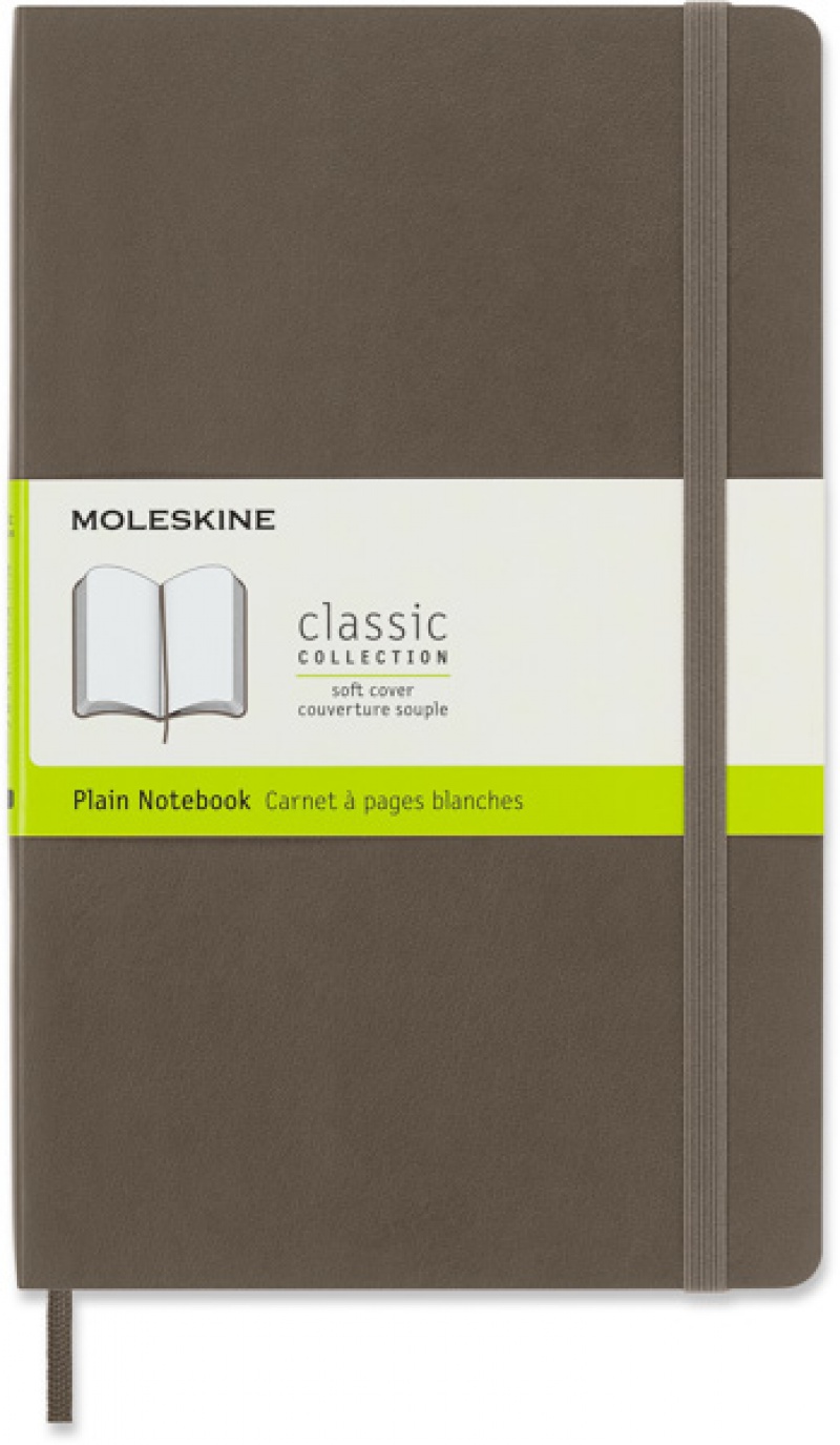 Notes MOLESKINE L (13x21 cm) gładki, miękka oprawa, earth brown, 192 strony, brązowy