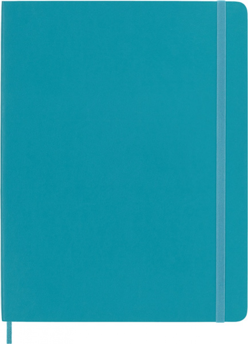 Notes MOLESKINE XL (19x25 cm) w linie, miękka oprawa, reef blue, 192 strony, niebieski - zdjęcie (11