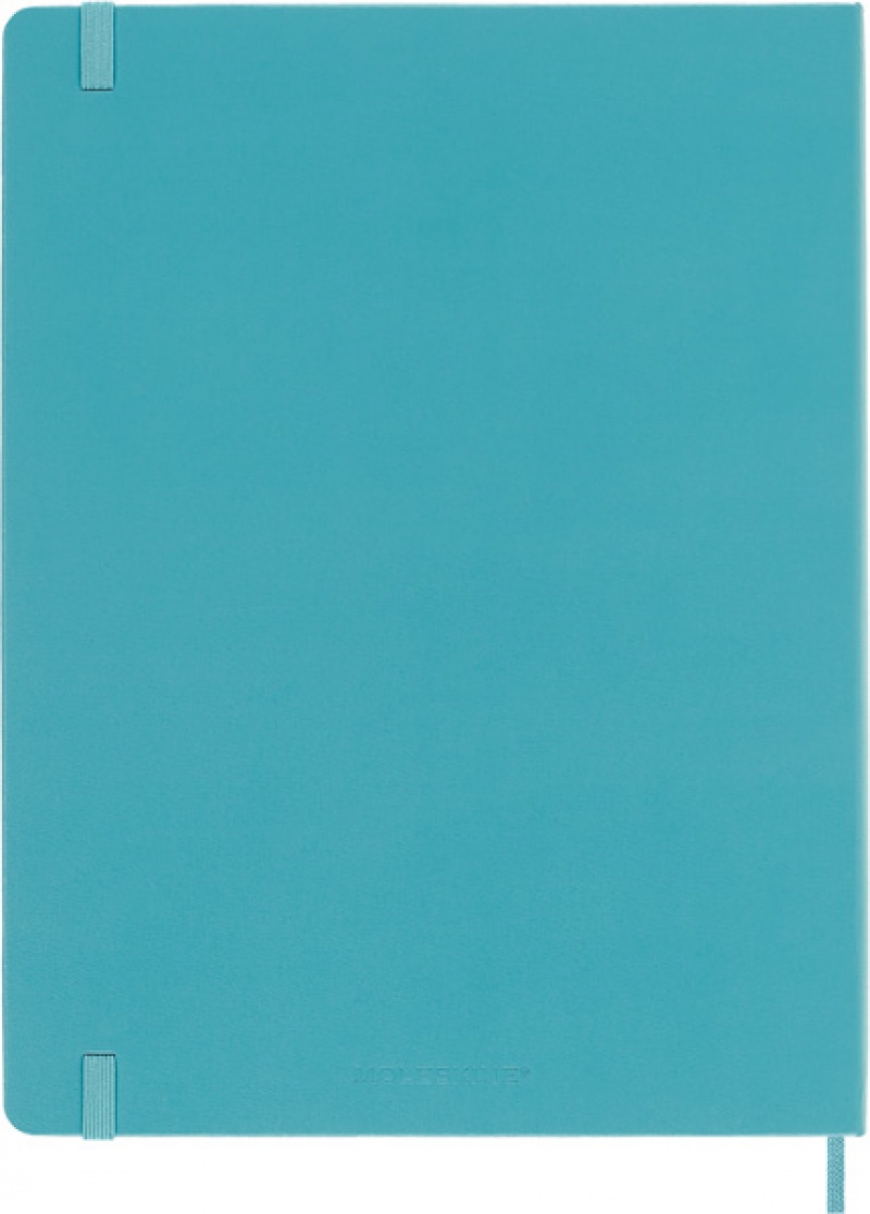 Notes MOLESKINE Classic XL (19x25 cm) w linie, twarda oprawa, reef blue, 192 strony, niebieski - zdjęcie (3