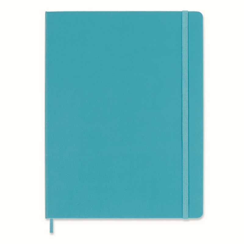 Notes MOLESKINE Classic XL (19x25 cm) w linie, twarda oprawa, reef blue, 192 strony, niebieski - zdjęcie (10