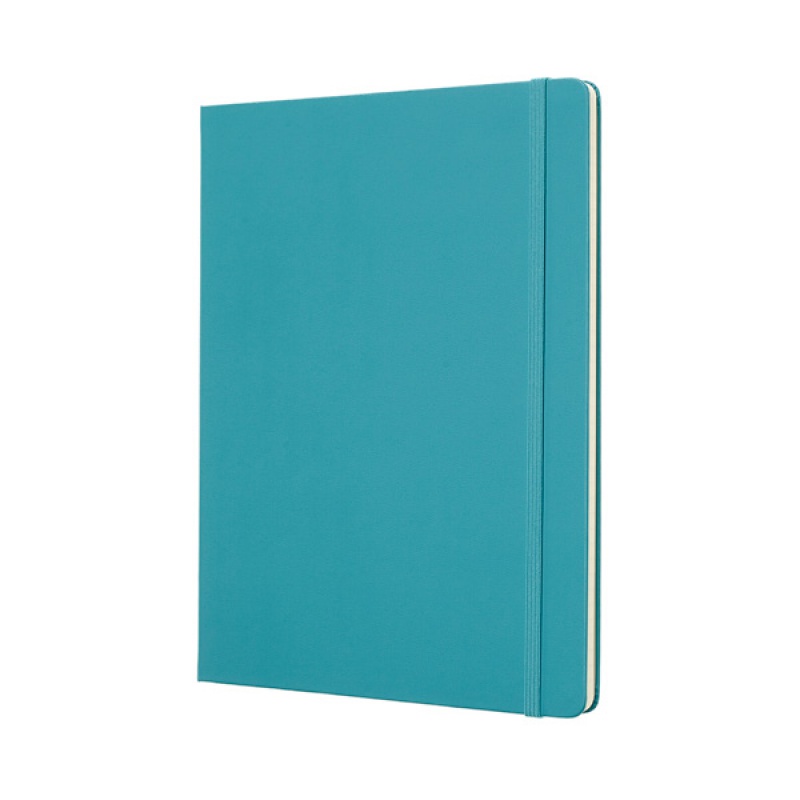 Notes MOLESKINE Classic XL (19x25 cm) w linie, twarda oprawa, reef blue, 192 strony, niebieski - zdjęcie (8