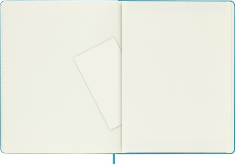 Notes MOLESKINE Classic XL (19x25 cm) w linie, twarda oprawa, reef blue, 192 strony, niebieski - zdjęcie (5