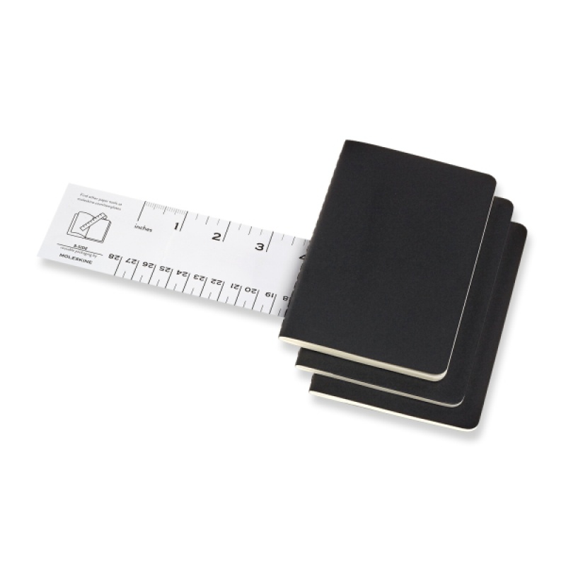 Zestaw 3 Zeszytów MOLESKINE Cahier Journals P (9x14cm) w kropki, 64 strony, czarny - zdjęcie (5