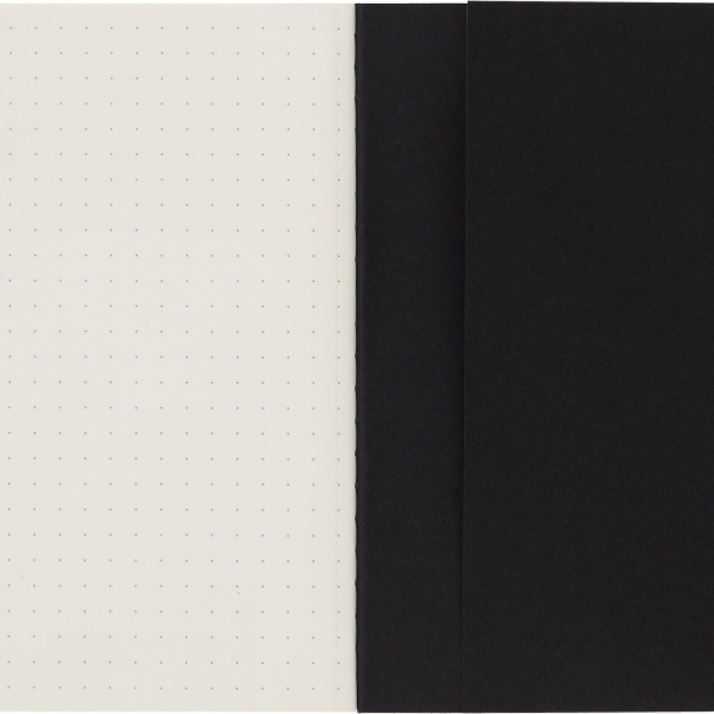 Zestaw 3 Zeszytów MOLESKINE Cahier Journals P (9x14cm) w kropki, 64 strony, czarny - zdjęcie (4