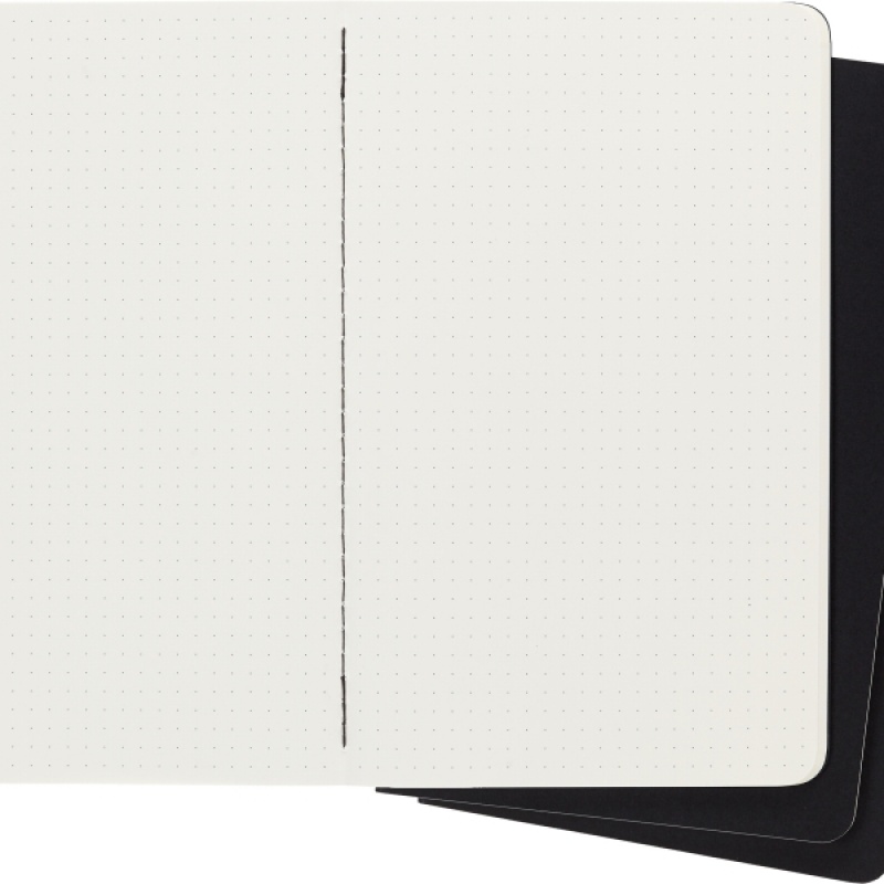 Zestaw 3 Zeszytów MOLESKINE Cahier Journals L (13x21cm) w kropki, 80 stron, czarny - zdjęcie (8
