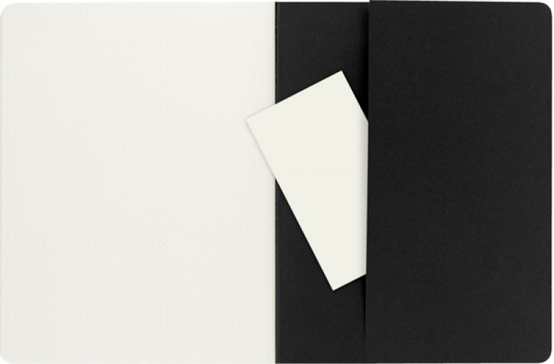 Zestaw 3 Zeszytów MOLESKINE Cahier Journals XL (19x25cm) w kropki, 120 stron, czarny - zdjęcie (4