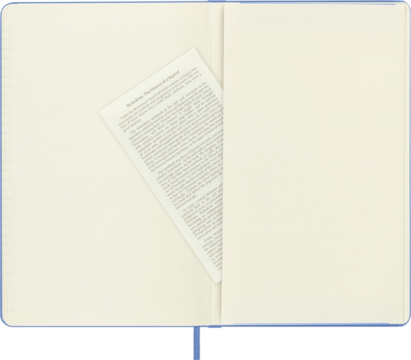 Notes MOLESKINE Classic L (13x21 cm) w linie, twarda oprawa, hydrangea blue, 240 stron, niebieski - zdjęcie (2