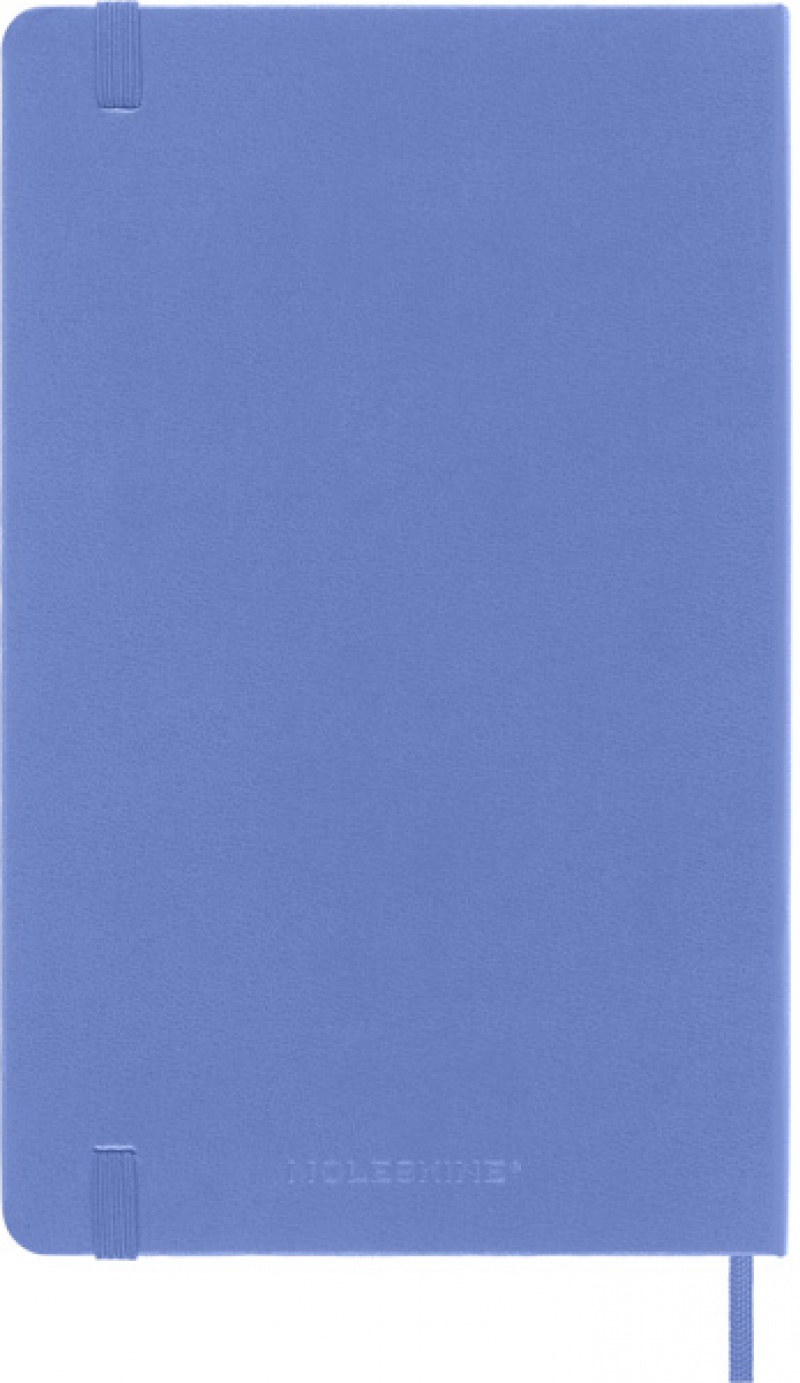 Notes MOLESKINE Classic L (13x21 cm) gładki, twarda oprawa, hydrangea blue, 240 stron, niebieski - zdjęcie (3