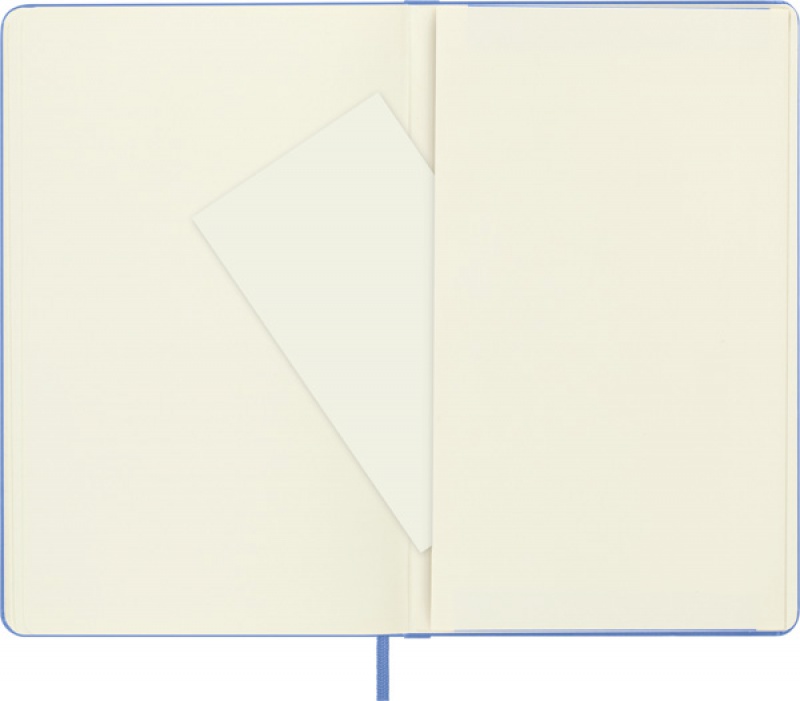 Notes MOLESKINE Classic L (13x21 cm) gładki, twarda oprawa, hydrangea blue, 240 stron, niebieski - zdjęcie (5