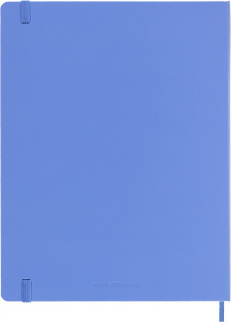 Notes MOLESKINE Classic XL (19x25 cm) w linie, twarda oprawa, hydrangea blue, 192 strony, niebieski - zdjęcie (3