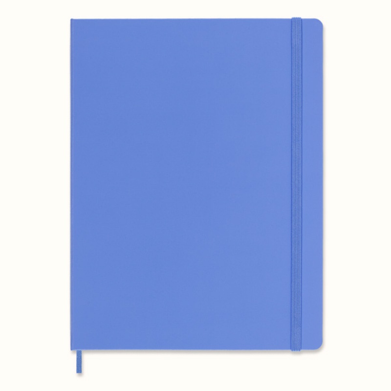 Notes MOLESKINE Classic XL (19x25 cm) w linie, twarda oprawa, hydrangea blue, 192 strony, niebieski - zdjęcie (10