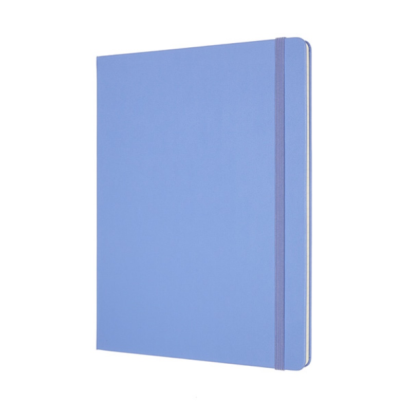 Notes MOLESKINE Classic XL (19x25 cm) w linie, twarda oprawa, hydrangea blue, 192 strony, niebieski - zdjęcie (8