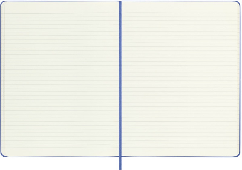 Notes MOLESKINE Classic XL (19x25 cm) w linie, twarda oprawa, hydrangea blue, 192 strony, niebieski - zdjęcie (7