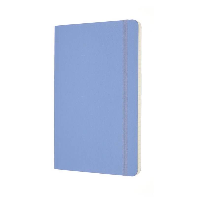 Notes MOLESKINE Classic L (13x21 cm) w linie, miękka oprawa, hydrangea blue, 240 stron, niebieski - zdjęcie (8