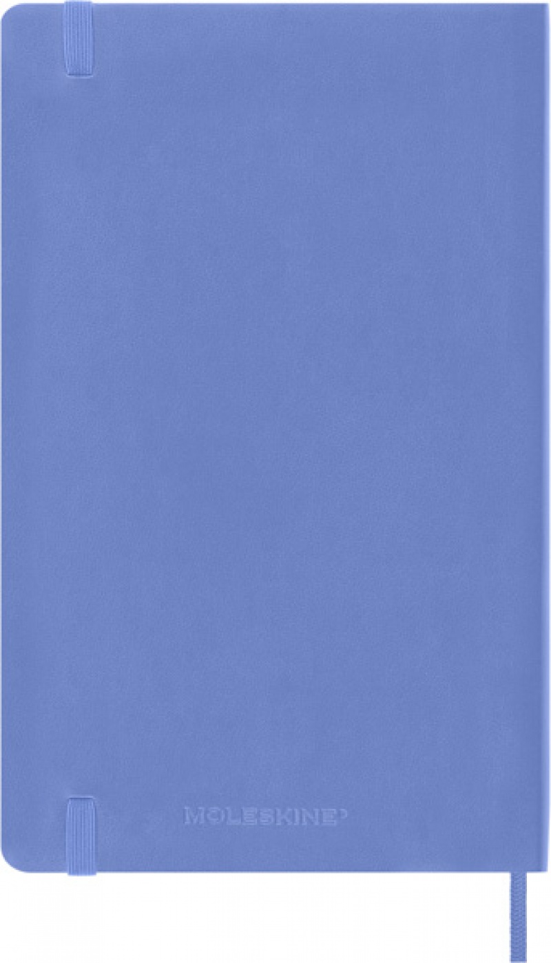 Notes MOLESKINE Classic L (13x21 cm) gładki, miękka oprawa, hydrangea blue, 240 stron, niebieski - zdjęcie (3