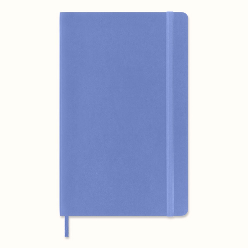 Notes MOLESKINE Classic L (13x21 cm) gładki, miękka oprawa, hydrangea blue, 240 stron, niebieski - zdjęcie (10
