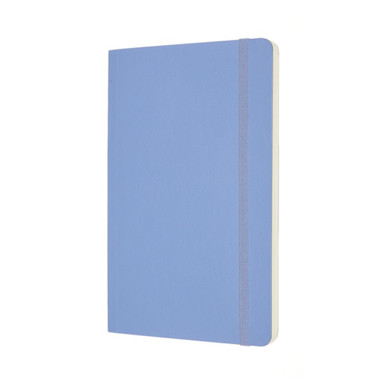 Notes MOLESKINE Classic L (13x21 cm) gładki, miękka oprawa, hydrangea blue, 240 stron, niebieski - zdjęcie (8