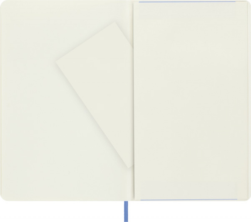 Notes MOLESKINE Classic L (13x21 cm) gładki, miękka oprawa, hydrangea blue, 240 stron, niebieski - zdjęcie (5