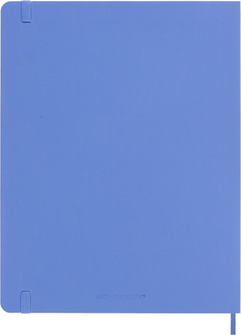 Notes MOLESKINE Classic XL (19x25 cm) w linie, miękka oprawa, hydrangea blue, 192 strony, niebieski - zdjęcie (3