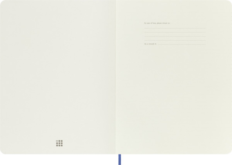 Notes MOLESKINE Classic XL (19x25 cm) w linie, miękka oprawa, hydrangea blue, 192 strony, niebieski - zdjęcie (9