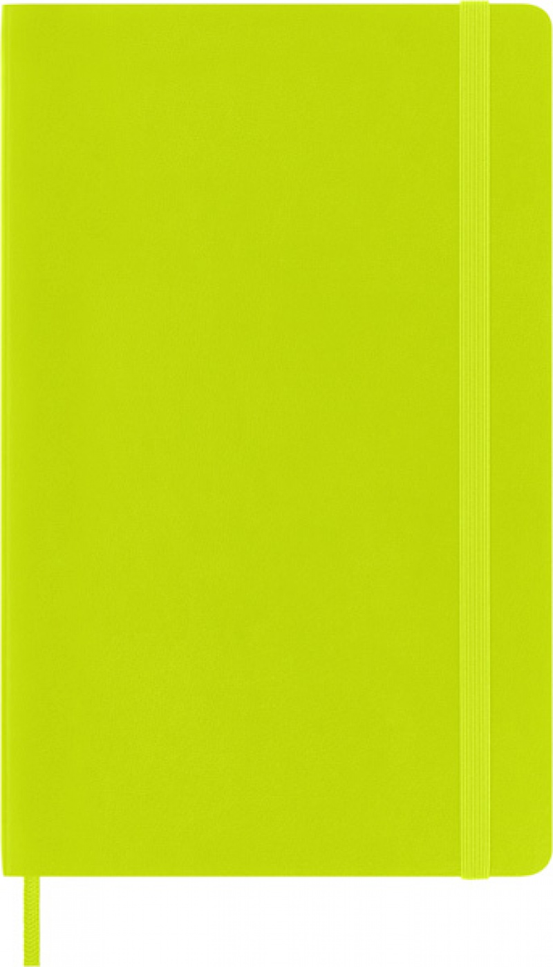 Notes MOLESKINE Classic L (13x21 cm) gładki, miękka oprawa, lemon green, 240 stron, zielony - zdjęcie (11