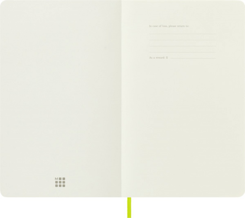 Notes MOLESKINE Classic L (13x21 cm) gładki, miękka oprawa, lemon green, 240 stron, zielony - zdjęcie (9