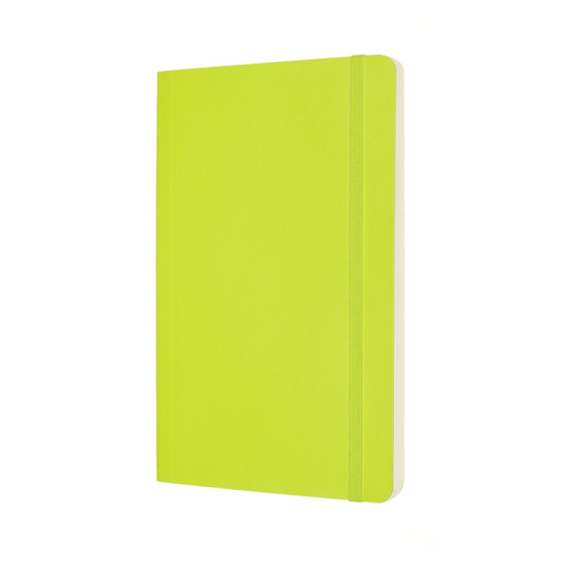 Notes MOLESKINE Classic L (13x21 cm) gładki, miękka oprawa, lemon green, 240 stron, zielony - zdjęcie (8