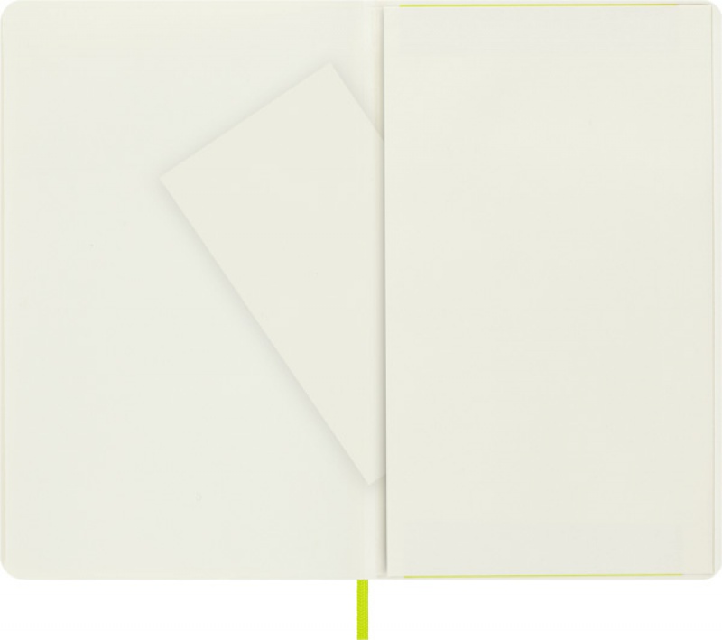 Notes MOLESKINE Classic L (13x21 cm) gładki, miękka oprawa, lemon green, 240 stron, zielony - zdjęcie (5