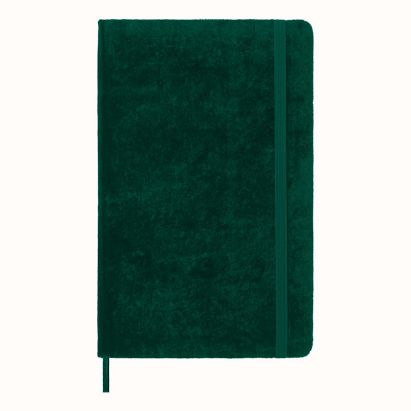Notes MOLESKINE edycja limitowana Velvet L (13x21 cm) w linie, BOX, zielony - zdjęcie (12