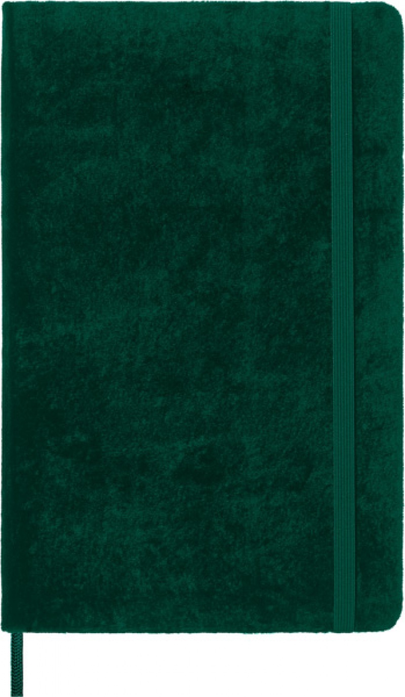 Notes MOLESKINE edycja limitowana Velvet L (13x21 cm) w linie, BOX, zielony - zdjęcie (11