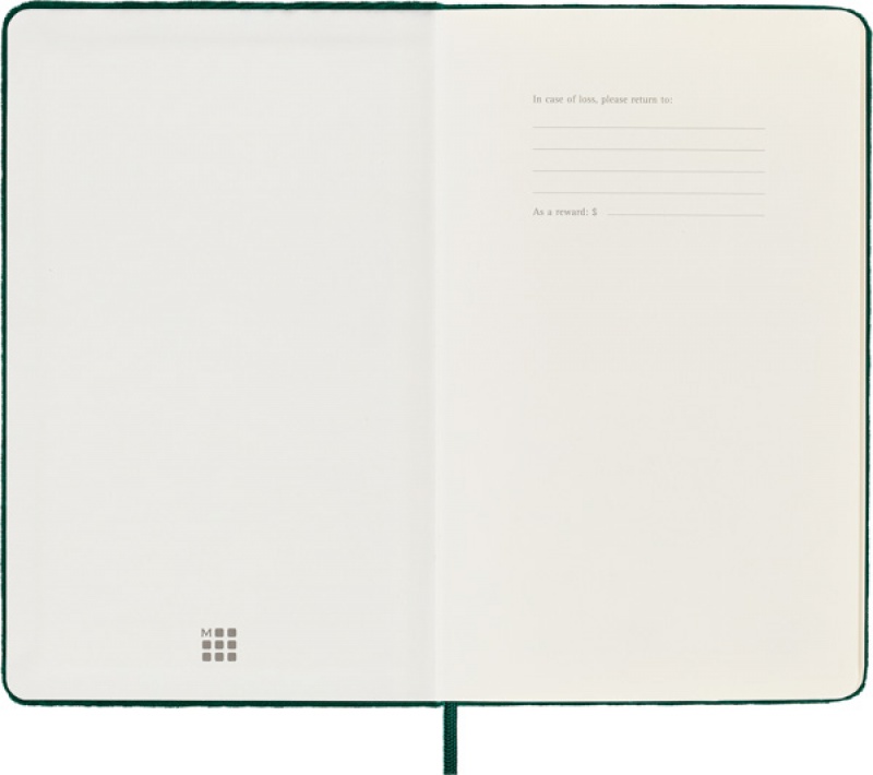 Notes MOLESKINE edycja limitowana Velvet L (13x21 cm) w linie, BOX, zielony - zdjęcie (10