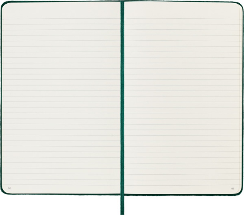 Notes MOLESKINE edycja limitowana Velvet L (13x21 cm) w linie, BOX, zielony - zdjęcie (8