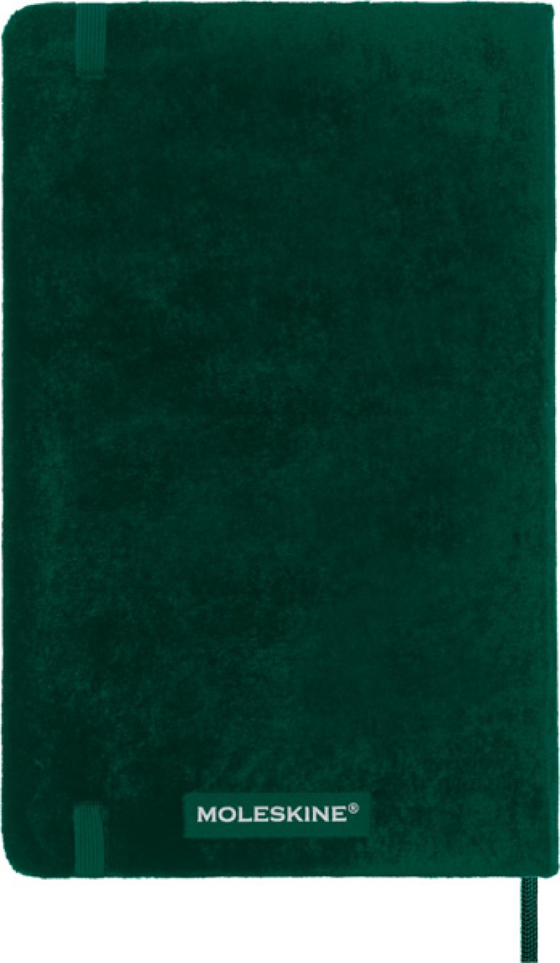 Notes MOLESKINE edycja limitowana Velvet L (13x21 cm) w linie, BOX, zielony - zdjęcie (5