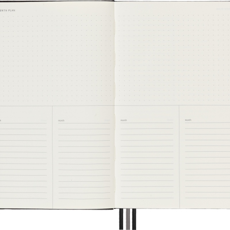 Notes MOLESKINE PRO Project Planner L (13x21 cm) twarda oprawa, czarny - zdjęcie (8