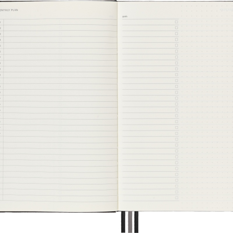 Notes MOLESKINE PRO Project Planner L (13x21 cm) twarda oprawa, czarny - zdjęcie (7