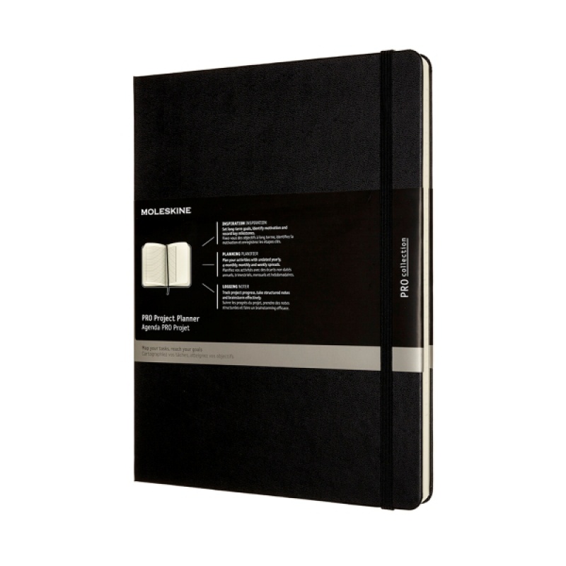 Notes MOLESKINE PRO Project Planner XL (19x25 cm) twarda oprawa, czarny - zdjęcie (13