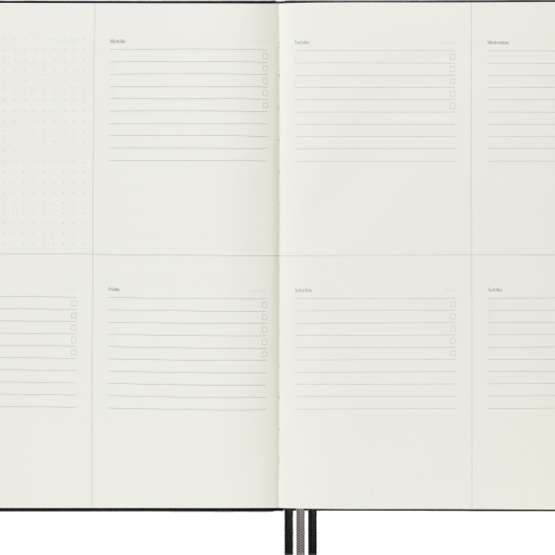 Notes MOLESKINE PRO Project Planner XL (19x25 cm) twarda oprawa, czarny - zdjęcie (5