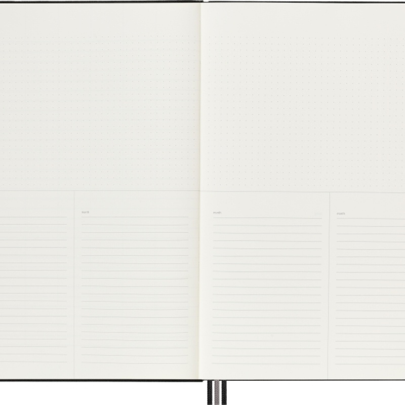 Notes MOLESKINE PRO Project Planner A4 twarda oprawa, czarny - zdjęcie (7