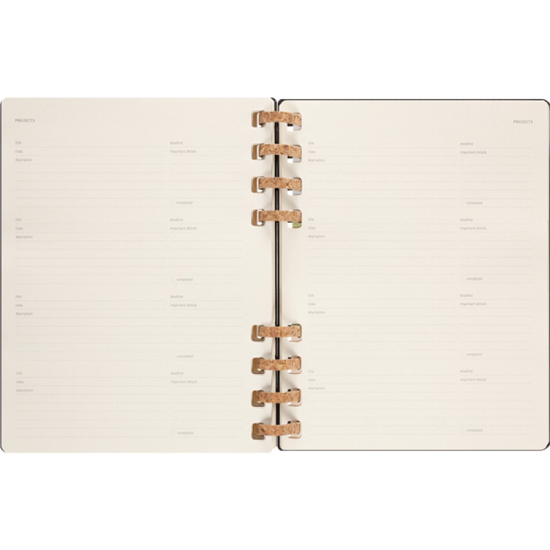 Kalendarz akademicki na spirali MOLESKINE lip 22 - cze 2023, XL, twarda oprawa, Remake Midnight - zdjęcie (5