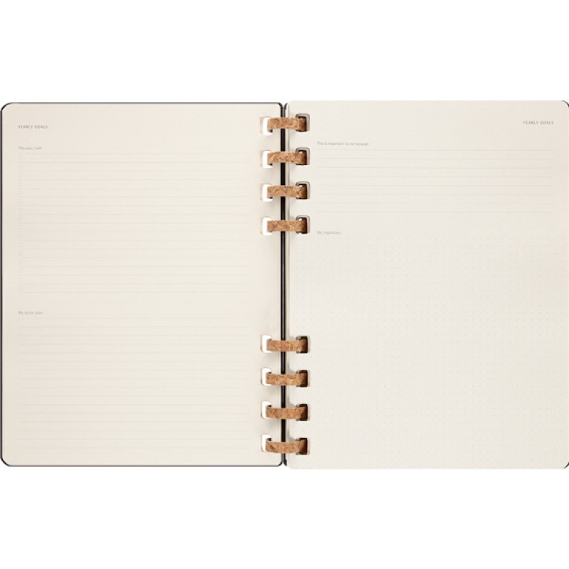 Kalendarz akademicki na spirali MOLESKINE lip 22 - cze 2023, XL, twarda oprawa, Remake Midnight - zdjęcie (11