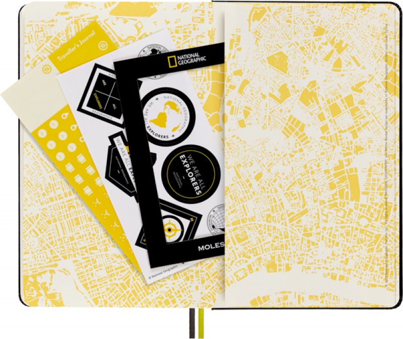 Notes MOLESKINE Passion Journal Travellers National Geographic, 400 stron, szary - zdjęcie (2