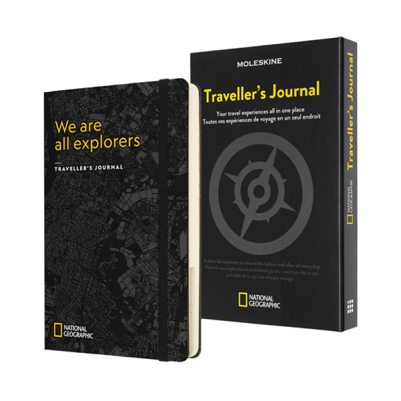 Notes MOLESKINE Passion Journal Travellers National Geographic, 400 stron, szary - zdjęcie (9