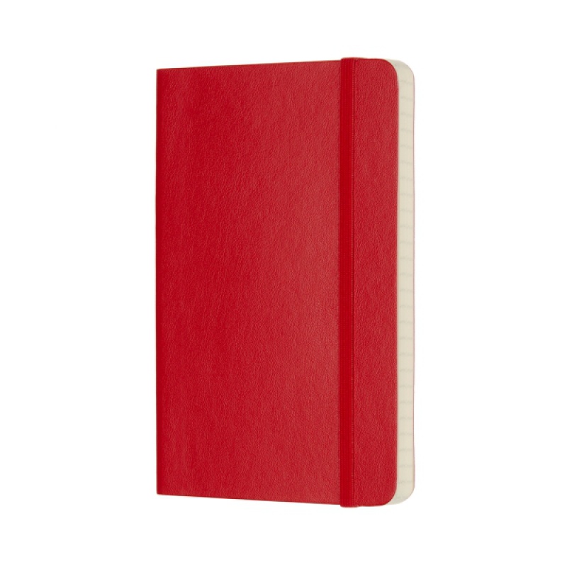 Notes MOLESKINE Classic P (9x14cm) w kratkę, miękka oprawa, 192 strony, czerwony - zdjęcie (5