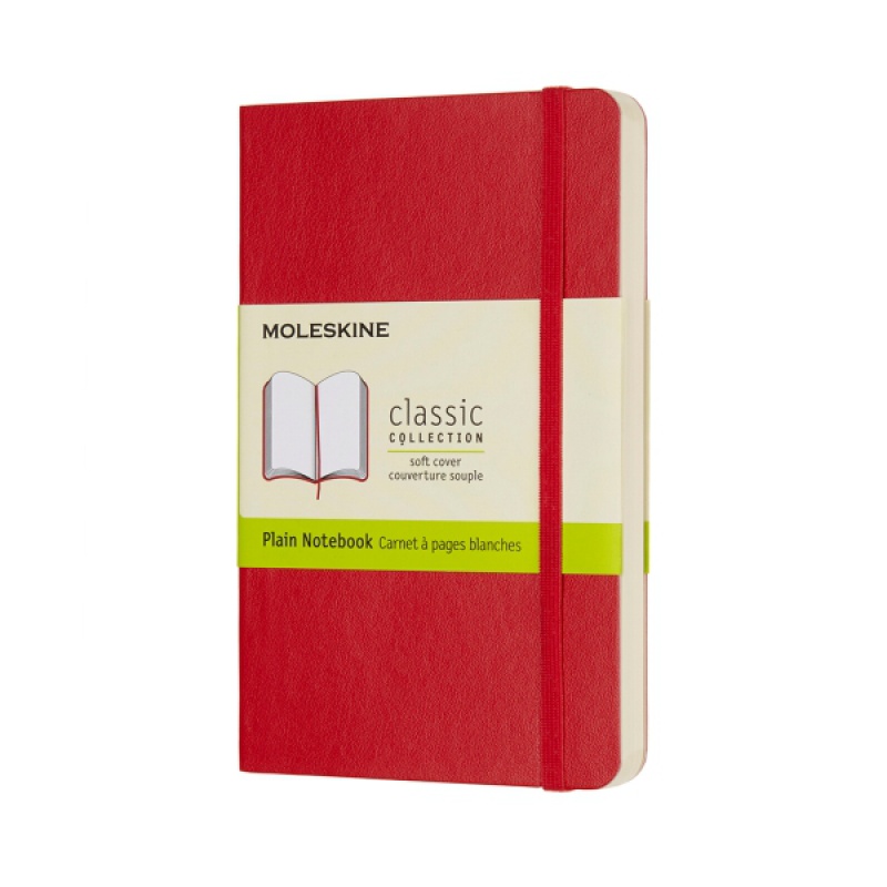 Notes MOLESKINE Classic P (9x14cm) gładki, miękka oprawa, 192 strony, czerwony - zdjęcie (11