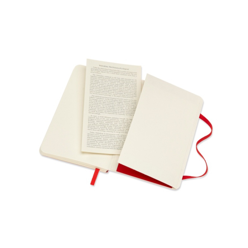 Notes MOLESKINE Classic P (9x14cm) gładki, miękka oprawa, 192 strony, czerwony - zdjęcie (2