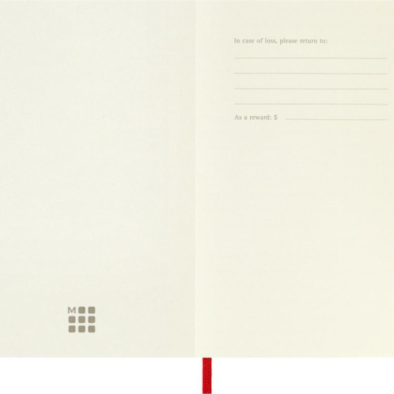 Notes MOLESKINE Classic P (9x14cm) gładki, miękka oprawa, 192 strony, czerwony - zdjęcie (9
