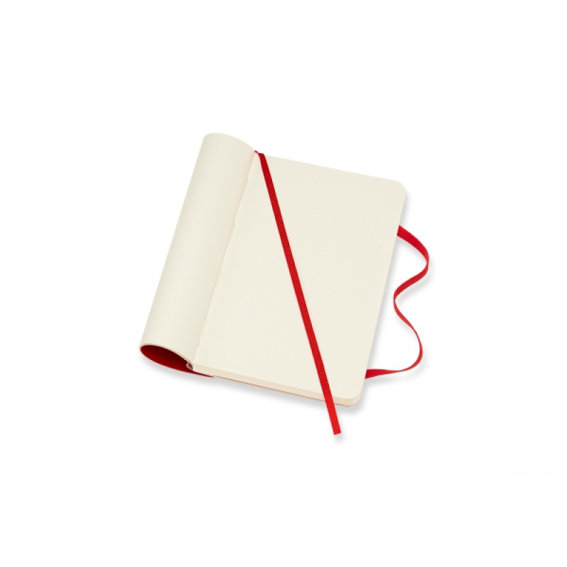 Notes MOLESKINE Classic P (9x14cm) gładki, miękka oprawa, 192 strony, czerwony - zdjęcie (4