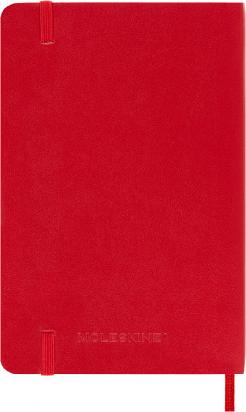 Notes MOLESKINE Classic P (9x14cm) w kropki, miękka oprawa, 192 strony, czerwony - zdjęcie (3
